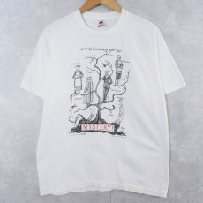 画像1: 90's Edward Gorey USA製 "MYSTERY! 10th Anniversary 1980-90" イラストプリントTシャツ L (1)