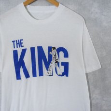 画像1: 90's Elvis Presley "THE KING" ミュージシャンプリントTシャツ  (1)