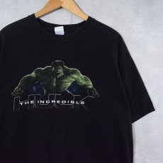 画像1: 2000's MARVEL HULK キャラクタープリントTシャツ BLACK XL (1)