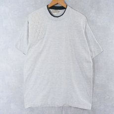 画像1: 80〜90's L.L.Bean USA製 レイヤードデザイン ガンパッチ付きTシャツ XL (1)