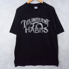 画像2: 90's Delinquent Habits USA製 ヒップホッププリントTシャツ BLACK XL (2)