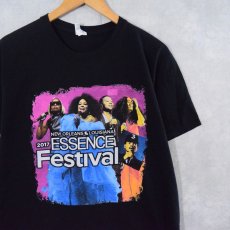 画像1: "ESSENCE 2017 Festival" ミュージックフェスティバルTシャツ BLACK (1)