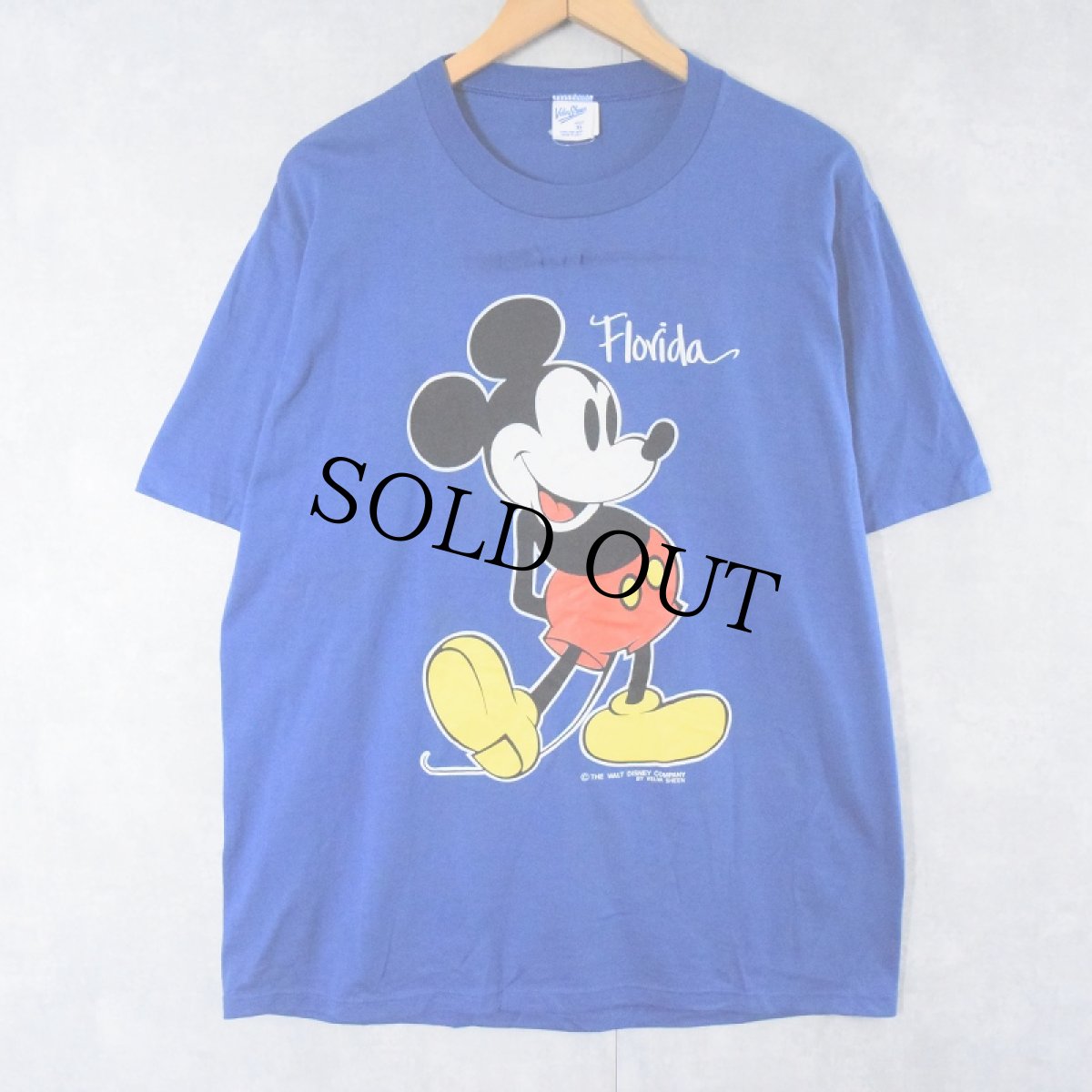 画像1: 90's MICKEY MOUSE USA製 キャラクタープリントTシャツ XL (1)