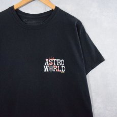 画像2: Travis Scott ASTRO WORLD "Wish You Were Here" ヒップホップツアーTシャツ BLACK M (2)