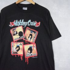 画像1: 80's Motley Crue USA製 ヘヴィメタル・バンドプリントTシャツ BLACK XL (1)