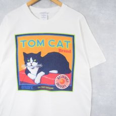 画像1: TOM CAT Brand 猫プリントTシャツ L (1)