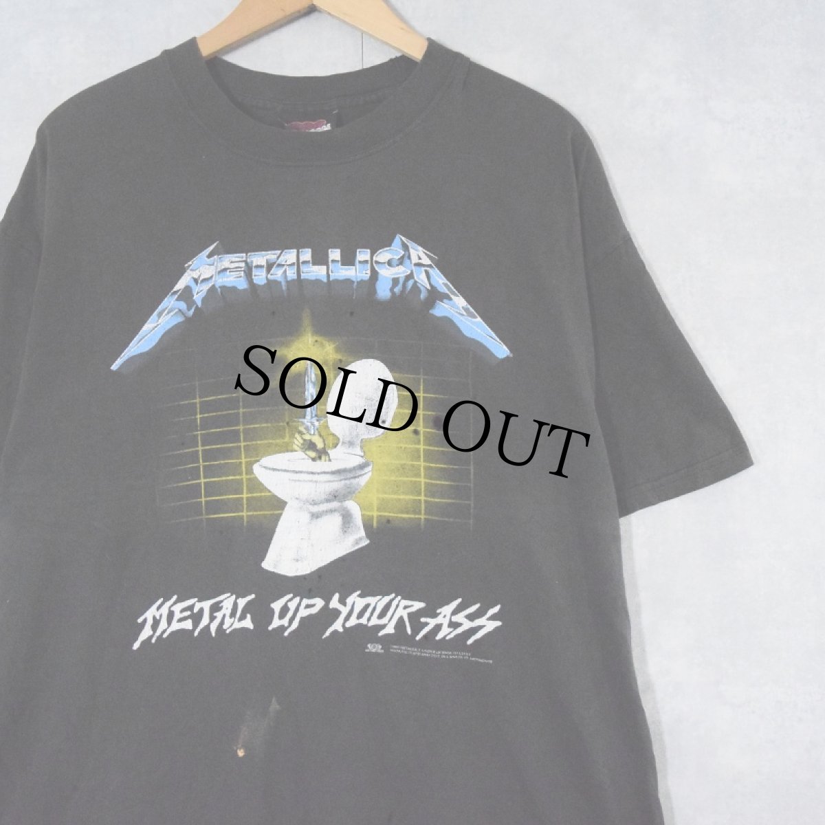 画像1: 2003 METALLICA USA製 "METAL UP YOUR ASS" ロックバンドプリントTシャツ BLACK (1)