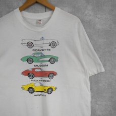 画像1: 90's USA製 クラシックカー プリントTシャツ XL (1)