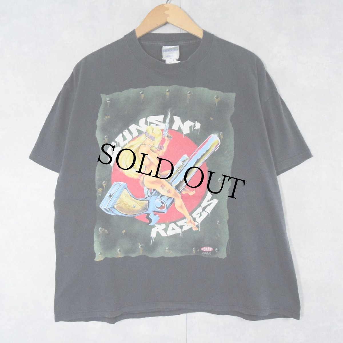 画像1: 90's GUNS N' ROSES USA製 ロックバンドTシャツ BLACK XL (1)