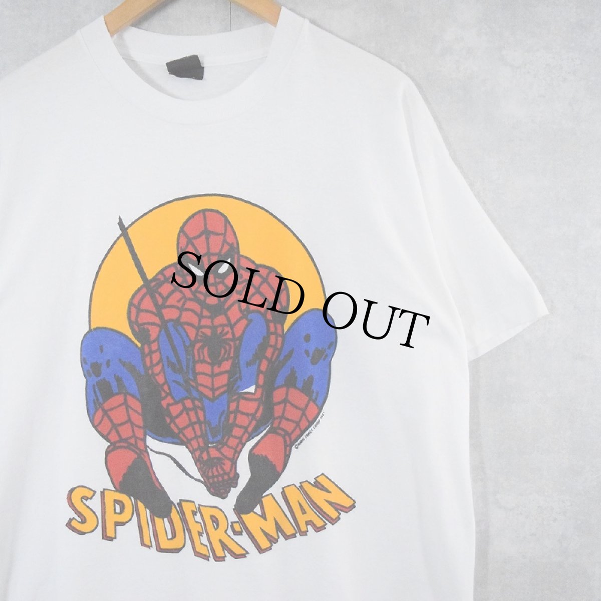 画像1: 80〜90's MARVEL SPIDER-MAN CANADA製 キャラクタープリントTシャツ XL (1)