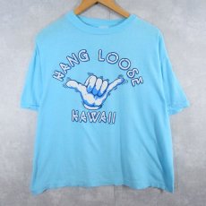 画像1: 80's "HANG LOOSE HAWAII" ハンドサインプリントTシャツ XL (1)