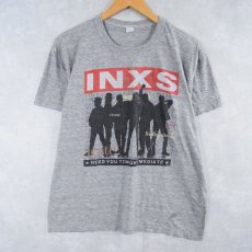 画像1: 80's INXS "NEED YOU TONIGHT / MEDIATE" ファンクロックバンドTシャツ  (1)