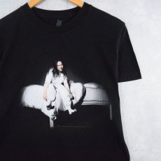 画像1: Billie Eilish "When We All Fall Asleep, Where Do We Go?" ミュージシャンフォトプリントTシャツ BLACK M  (1)