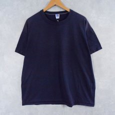 画像1: 80's RUSSELL ATHLETIC USA製 無地Tシャツ NAVY XL (1)