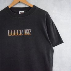 画像2: Bruce Lee ハリウッド俳優プリントＴシャツ L (2)