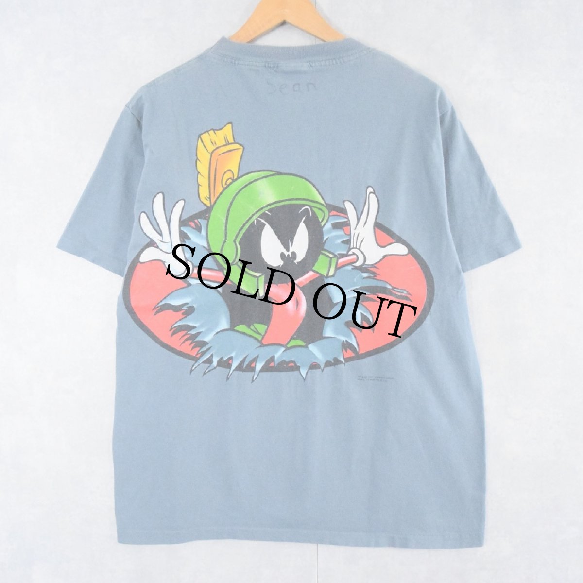 画像1: 90's Looney Tunes USA製 マービン・ザ・マーシャン キャラクタープリントTシャツ L (1)