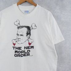 画像1: 90's George Herbert Walker Bush 大統領プリントTシャツ XL (1)