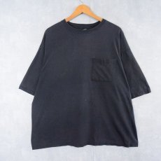 画像1: 90's OAKTON USA製 無地 ポケットTシャツ GRAY XXL (1)