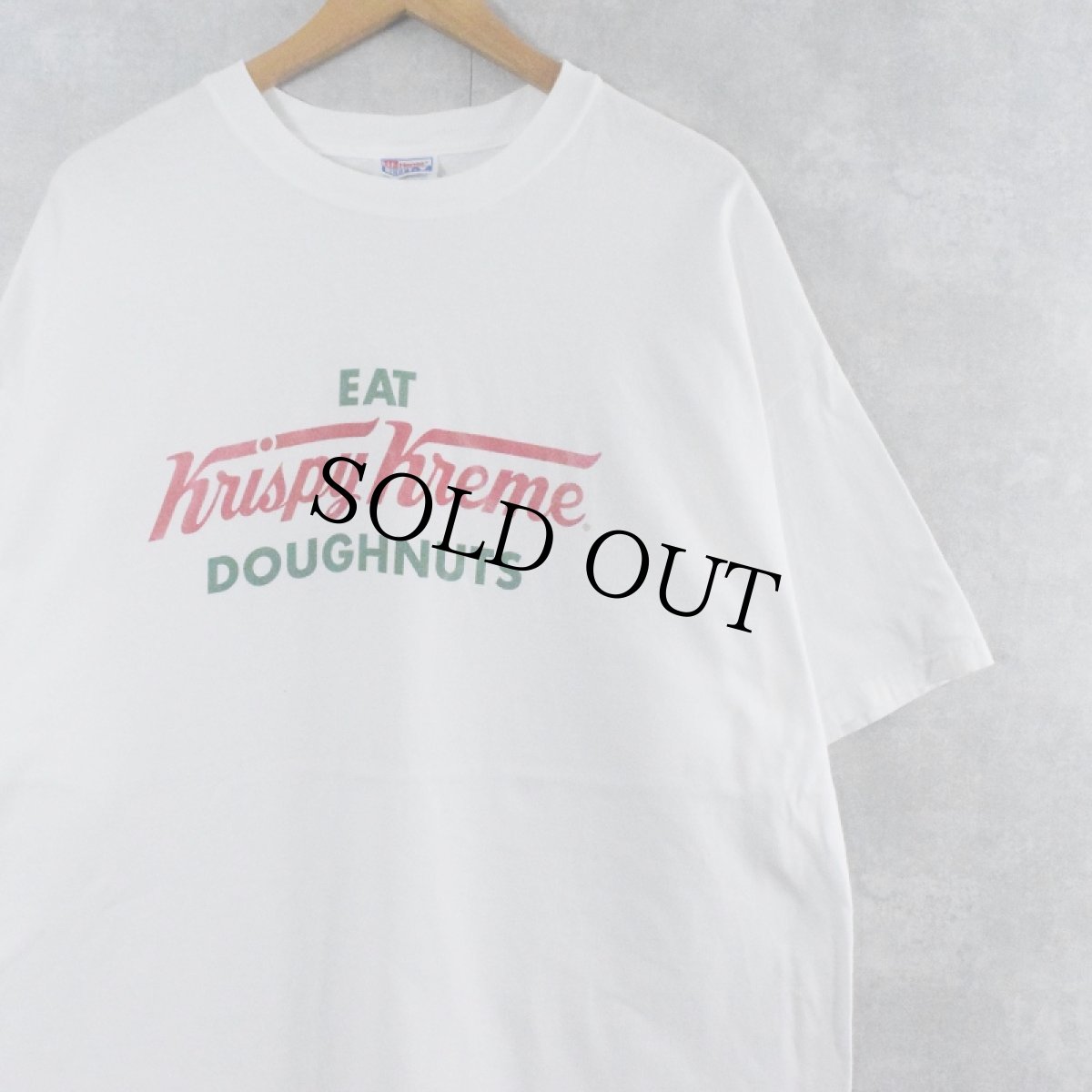 画像1: Krispy Kreme Doughnuts ドーナツショップ ロゴプリントTシャツ XXL (1)