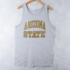 画像1: 80's Champion USA製 トリコタグ "ARIZONA STATE" カレッジプリント タンクトップ XL (1)