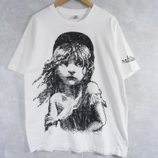 画像1: 90's Les Miserables USA製 ミュージカルプリントTシャツ XL (1)