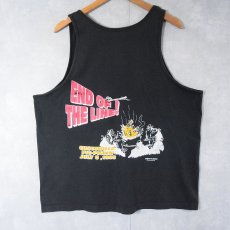 画像2: 90's USA製 "We came, We saw, We painted!" プリント タンクトップ BLACK XL (2)