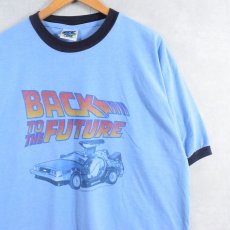 画像1: BACK TO THE FUTURE SF映画プリントリンガーTシャツ XXL (1)