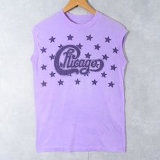 画像1: 80's Chicago ロックバンドツアープリント ノースリーブTシャツ (1)