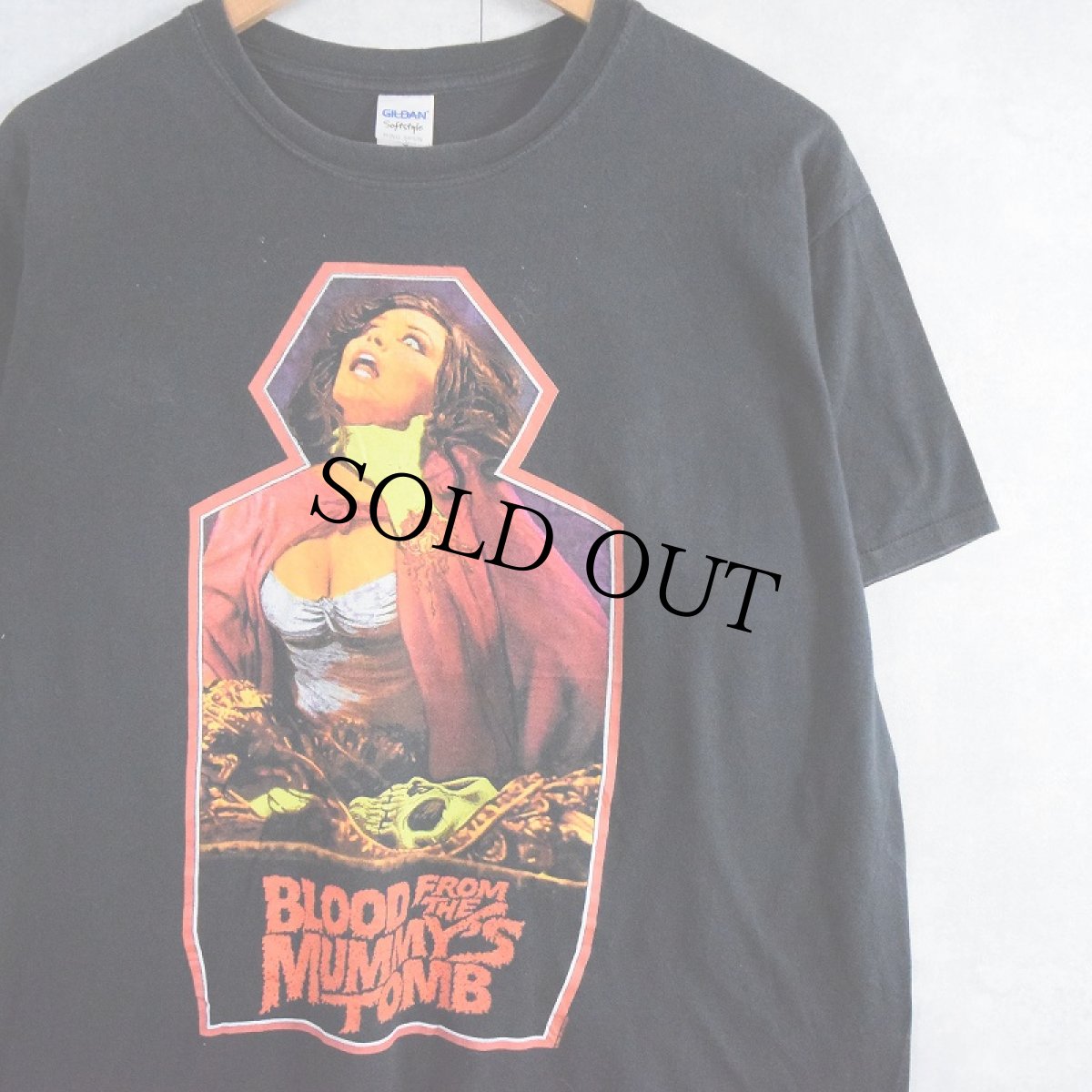 画像1: BLOOD FROM THE MUMMY'S TOMB ホラー映画プリントTシャツ L (1)