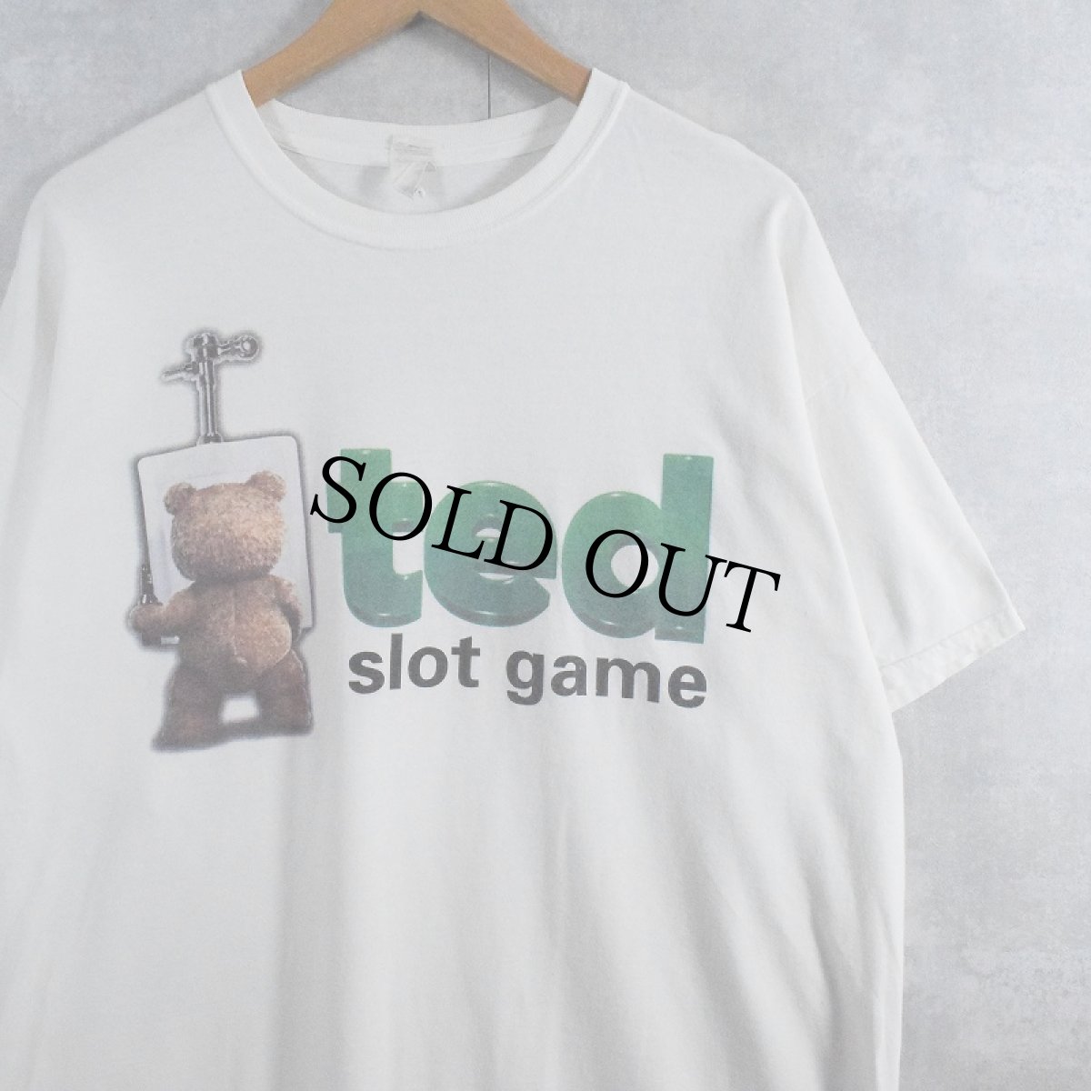 画像1: ted "slot game" 映画キャラクタープリントTシャツ XL (1)