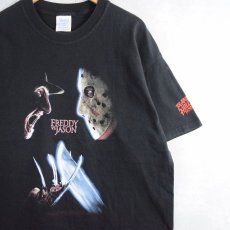 画像1: 2000's FREDDY VS JASON ホラー映画プリントTシャツ XL (1)