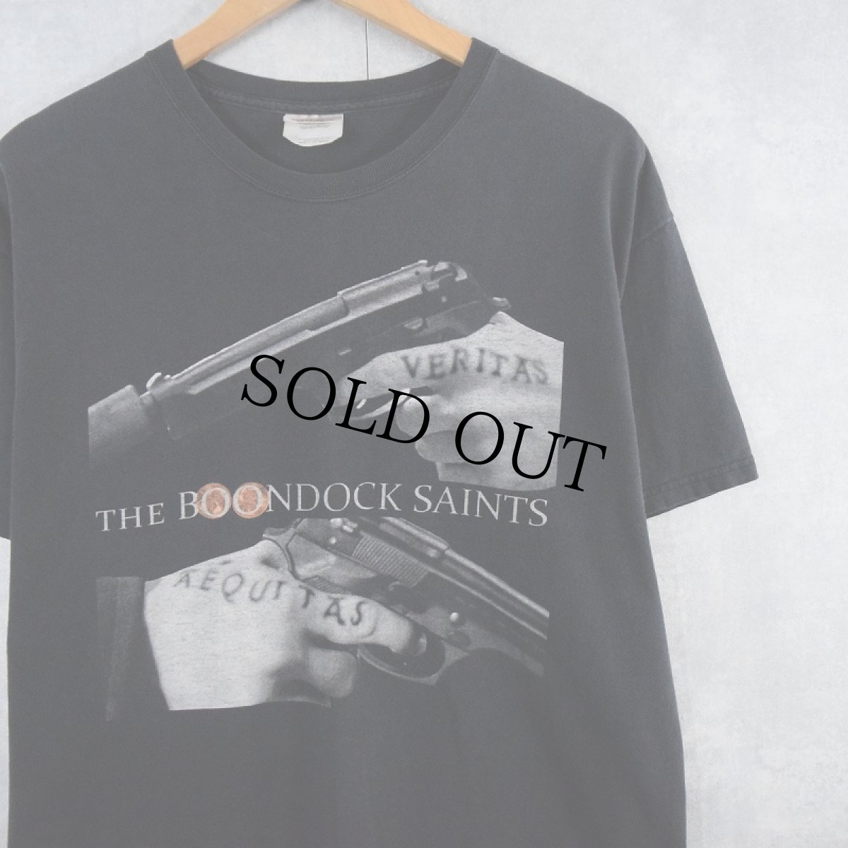 画像1: The Boondock Saints クライムアクション映画プリントTシャツ BLACK L (1)