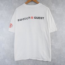 画像2: 90's swatch 時計ブランド プリントTシャツ XL (2)