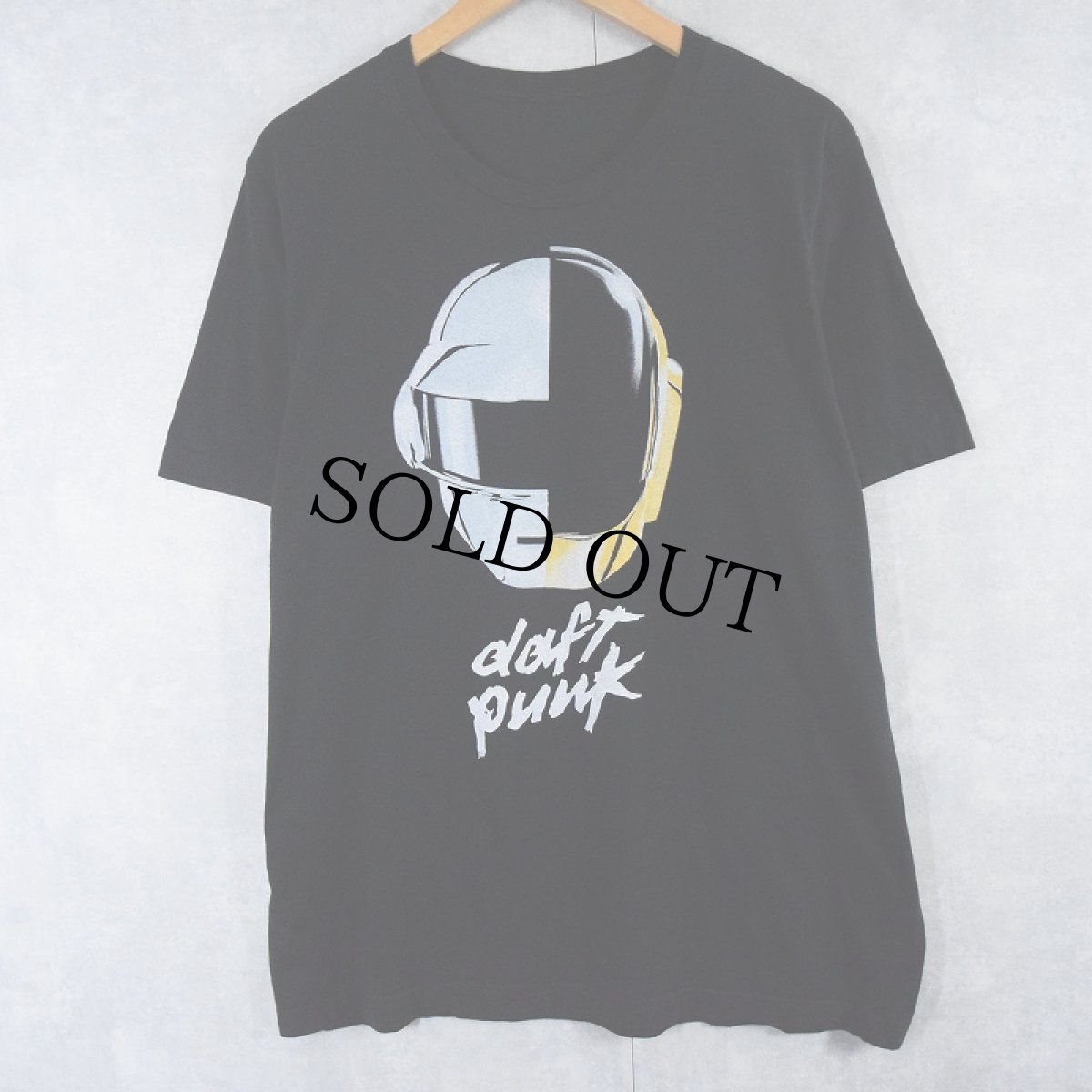 画像1: 2000's daft punk ミュージシャンプリントTシャツ BLACK (1)