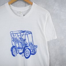 画像1: 70's〜 MAYO SPRUCE USA製 車プリントTシャツ XL  (1)