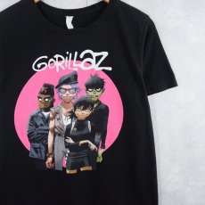 画像1: GORILLAZ ロックバンドTシャツ BLACK  (1)