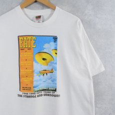 画像1: Fate Magazine "The FLYING DISKS" UFO報道 マガジンプリントTシャツ XL (1)