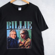 画像1: Billie Eilish ミュージシャンプリントTシャツ BLACK L (1)