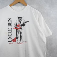 画像1: 90's UNCLE BEN ギタリスト プリントTシャツ (1)