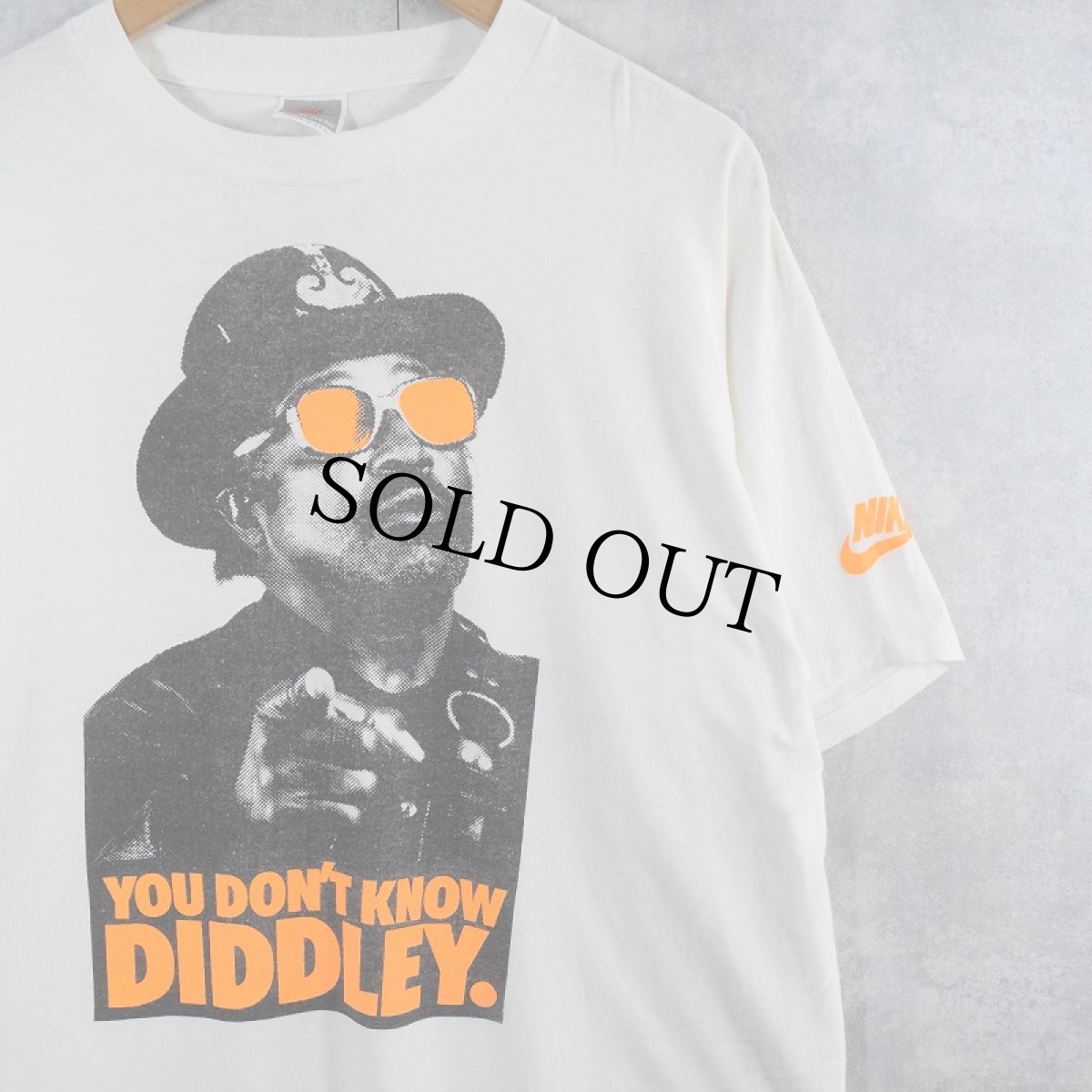 画像1: 【お客様専用ページ】90's NIKE USA製 "YOU DON'T KNOW DIDDLEY" ミュージシャンプリントTシャツ XL (1)