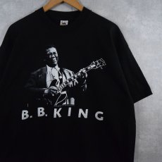 画像1: 90's B.B.KING ブルースミュージシャン プリントTシャツ BLACK XXL (1)