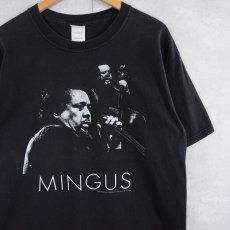 画像1: 90's MINGUS ベーシスト プリントTシャツ BLACK L (1)