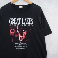 画像1: Great Lakes Brewing Co. "Nosferatu" ビールプリントTシャツ XL (1)