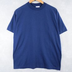 画像1: 90's Fashion Gear USA製 無地Tシャツ NAVY L (1)