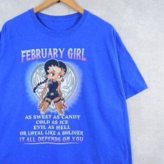 画像1: 2000's Betty Boop "FEBRUARY GIRL" 映画パロディTシャツ  (1)