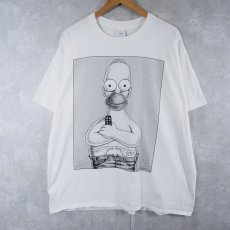 画像1: 90's THE SIMPSONS "Couch Potato" USA製 Calvin KleinパロディTシャツ XXL (1)