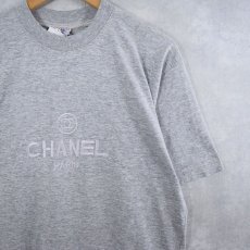 画像1: ブート CHANEL ロゴ刺繍Tシャツ (1)