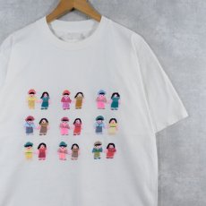 画像1: ハンド刺繍 Tシャツ  (1)