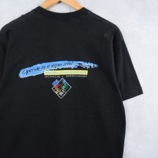 画像1: 90's IBM USA製 "Operate At Higher Level" コンピューター企業 プリントTシャツ L (1)