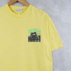 画像2: 80's USA製 "SHOCK WAVE" 発泡プリントTシャツ L (2)